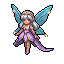 Moonlit fairy, pixel art sprite